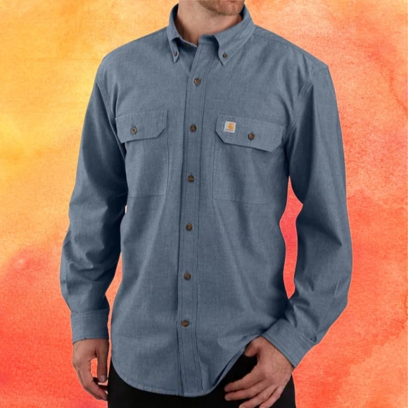 Carhartt Loosefit Chambray Long Sleeve Shirt - Picture 2 of 2